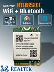 Адаптер WiFi 6e Realtek RTL8852CE (M.2, N, AC, AX, 2.4 Gbps, 2.4/5/6Ghz, Bluetooth 5.3)