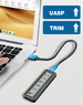 Универсальный переходник (корпус) ShuoLe Health Drive M.2 NVMe, M.2 SATA - USB 3.2 Gen2 с индикационным дисплеем состояния диска