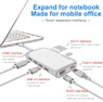 Адаптер USB type C to USB 3.0 x3, HDMI, LAN  Baseus Almighty Hub (ACBOOK2-0V) - мультифункциональный хаб