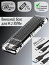 Переходник (внешний бокс) M.2 PCI-E NVME to USB 3.1 Type-C (Gen 2 10 Gbps) Orico Acryl Box Black