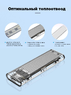 Переходник (внешний бокс) M.2 PCI-E NVME - USB 3.1 Type-C (Gen 2 10 Gbps) Orico Acryl Box Silver