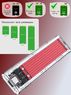 Переходник (внешний бокс) M.2 PCI-E NVME to USB 3.1 Type-C (Gen 2 10 Gbps) Orico Acryl Box Red