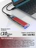 Переходник (внешний бокс) M.2 PCI-E NVME to USB 3.1 Type-C (Gen 2 10 Gbps) Orico Acryl Box Red
