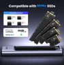 Переходник (внешний бокс) UGREEN M.2 NVMe PCI-E - USB 3.2 Type-C Gen2 Shockproof Box