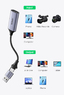 Карта захвата видео с HDMI на USB Type-C, Type-A UGREEN 40189 CM489