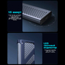 Внешний корпус USB 4 (Thunderbolt 3, 4) для SSD M.2 NVMe UGREEN Ice Stone Enclosure (CM850) с вентилятором
