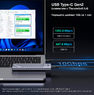 Универсальный переходник (внешний бокс) UGREEN M.2 NVMe PCI-E, M2 SATA NGFF - USB 3.2 Type-C Gen2 Shockproof Box