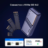 Внешний корпус Thunderbolt, USB 4.0 для SSD M.2 NVMe UGREEN Triple Heat Anti-Drop CM642