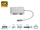 Адаптер-переходник USB Type-C to DisplayPort, HDMI, DVI-D, VGA (4 в 1) 4K 60 Hz
