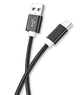 Кабель Mini USB - USB 25см Ultimate Nylon для жестких дисков, видеорегистраторов, старых телефонов, mp3 плееров, мышек, клавиатур