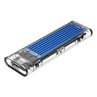 Переходник (внешний бокс) M.2 PCI-E NVME to USB 3.1 Type-C (Gen 2 10 Gbps) Orico Acryl Box Blue