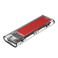 Переходник (внешний бокс) M.2 PCI-E NVME to USB 3.1 Type-C (Gen 2 10 Gbps) Orico Acryl Box Red
